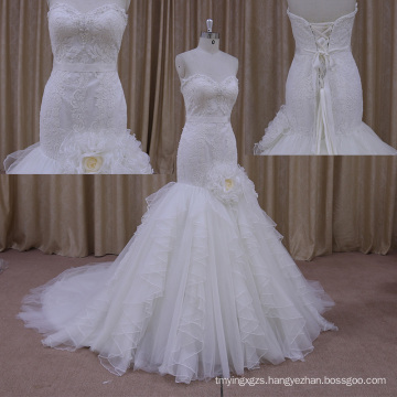 Heavy Crystal Fall Beach Wedding Dresses